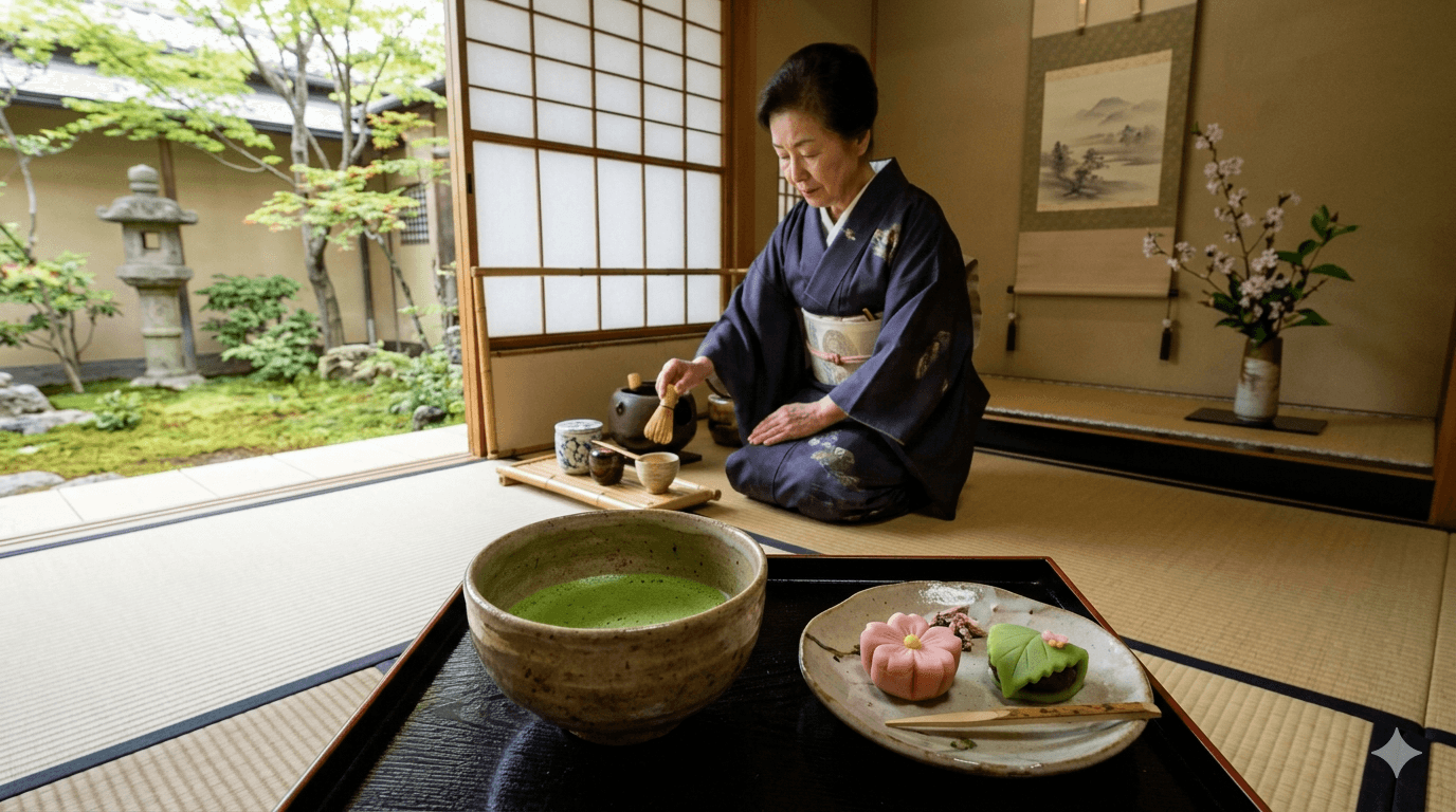 Matcha & Japanese Sweets (Wagashi)