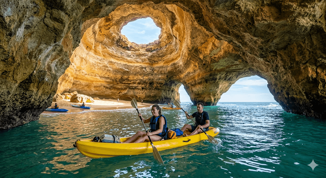 Kayaking in the Algarve Caves
