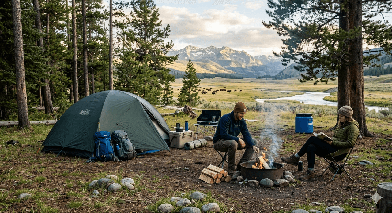 Camping in Yellowstone National Park
