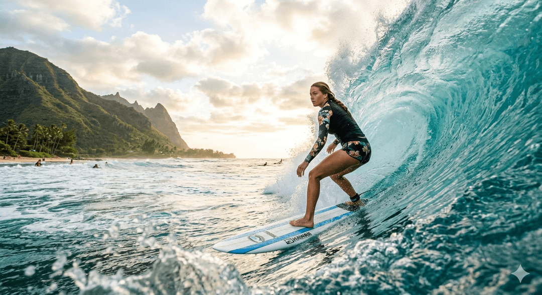 Surfing in Hawaii