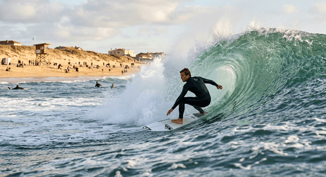 Surfing in Hossegor