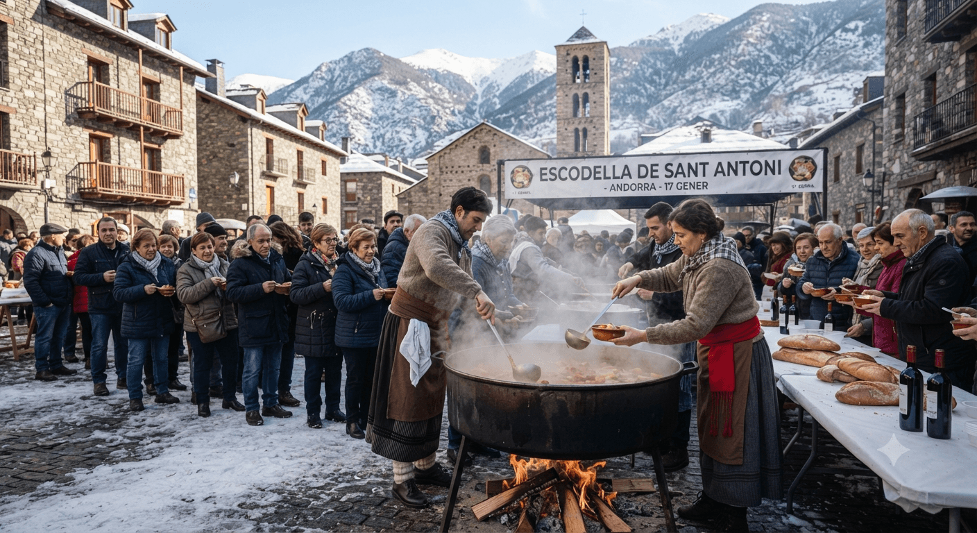 Escudella de Sant Antoni (January Festival)